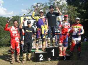 Na categoria 230CC Lucas Borghetti ficou em 1º e Augusto Boff em 2º