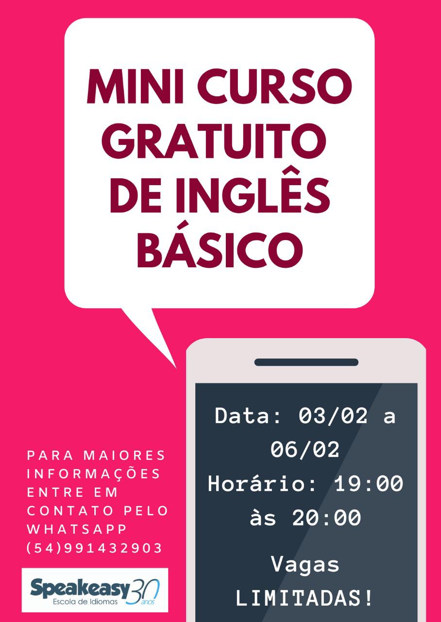 Curso Grátis de Inglês Básico