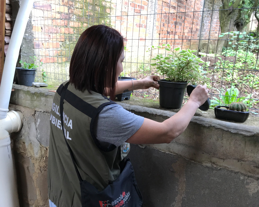 Trabalhos dos agentes de endemia continuam durante pandemia do coronavírus (foto: divulgação prefeitura)