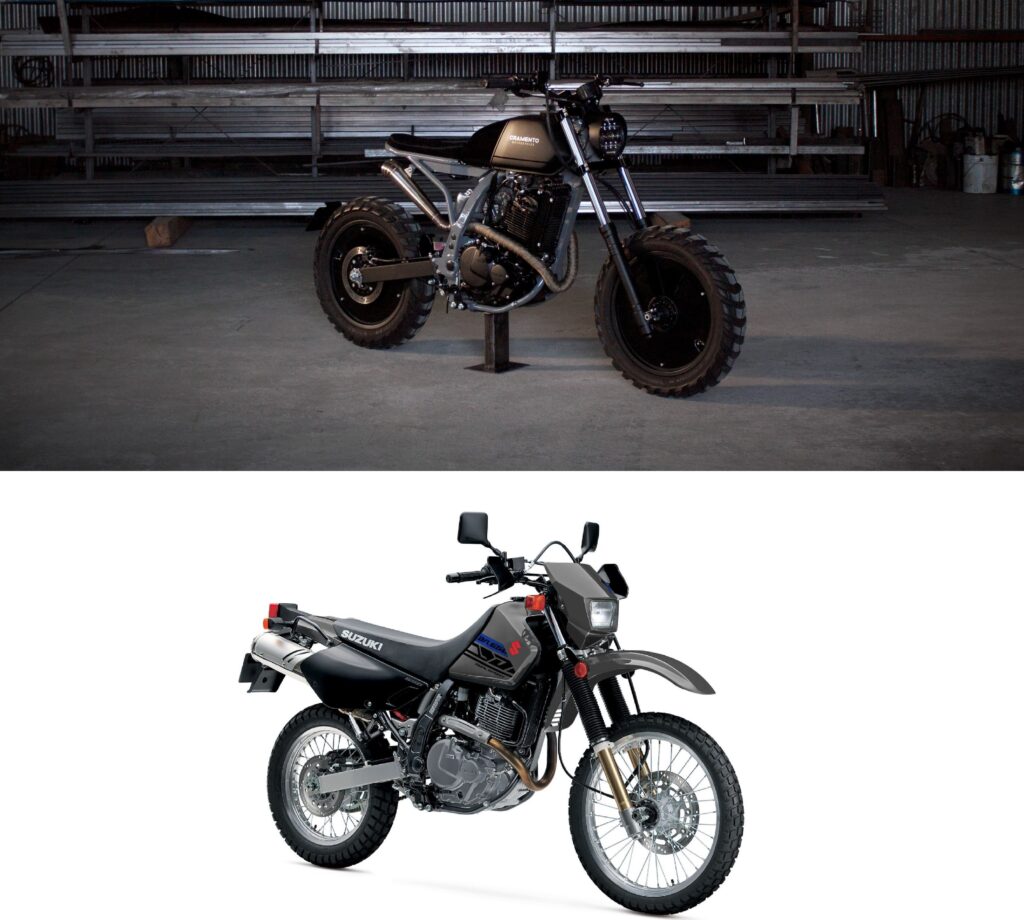 Confira o antes e depois da Suzuki DR 650 transformada pela Cramento Motorcycles